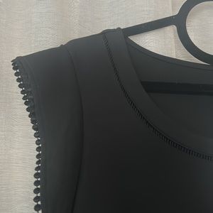 Ann Taylor Black Sleeveless Top